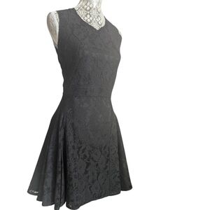 Zac Poison Z Spoke Black Lace Dress